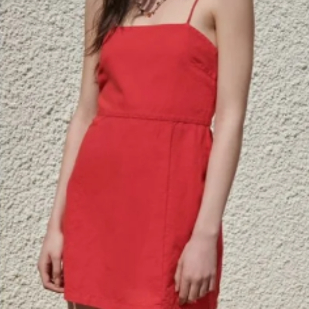 Zara Linen and Cotton Blend Mini Dress